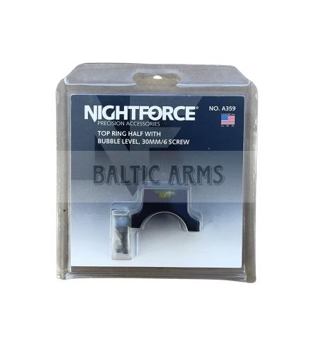 NightForce Gulsčiukas A359 Top half of ring  30mm 6 screw